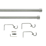 Argos Home chrome extendable curtain pole 120-210cm (British brand)