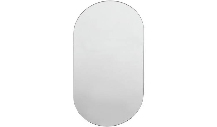 Innova oval rimless bathroom mirror 60x30cm (British brand)