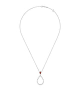 Harrods Chopard L'Heure du Diamant White Gold, Diamond and Ruby Necklace 50cm- Buy online at McGrocer