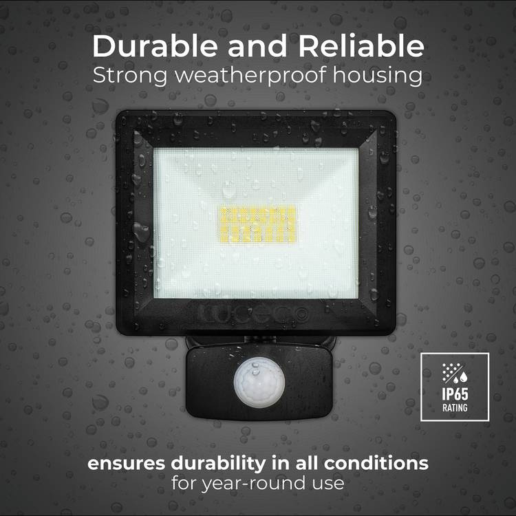 Luceco Essence 20W LED PIR floodlight, British brand