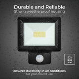 Luceco Essence 20W LED PIR floodlight, British brand