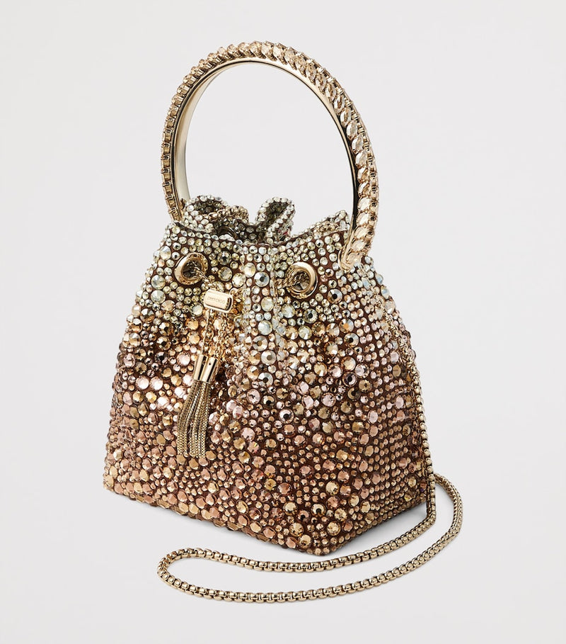 Jimmy Choo Bon Bon embellished top-handle bag, imported from the UK