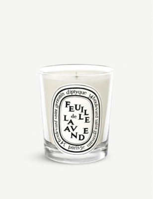 diptyque Feuille de Lavande mini scented candle 70g (British brand)
