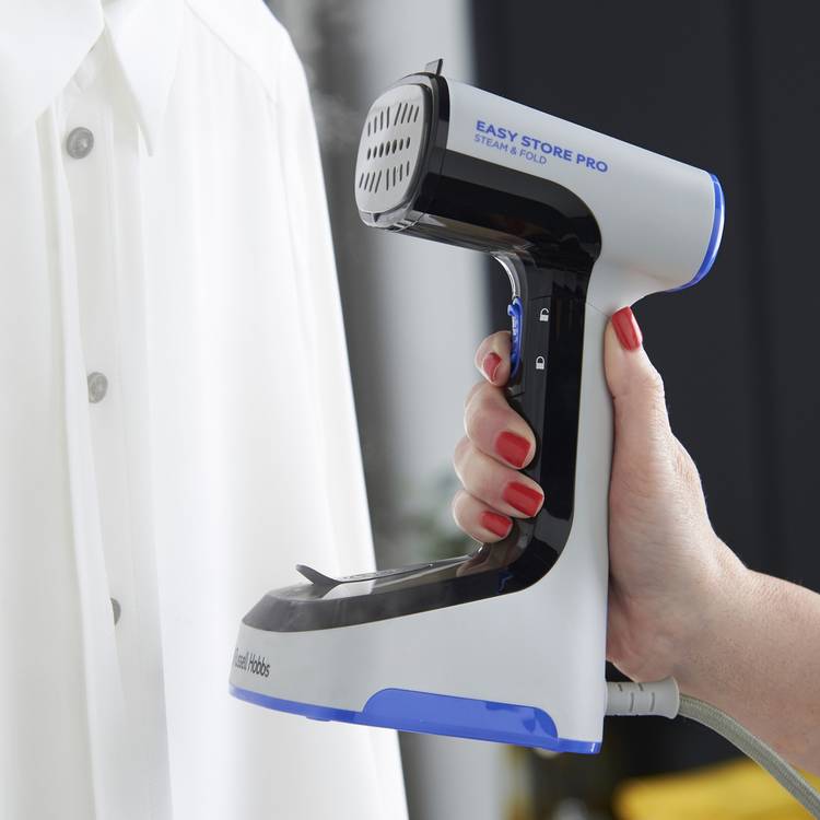 Russell Hobbs Steam Genie Easy Store garment steamer, imported from the UK