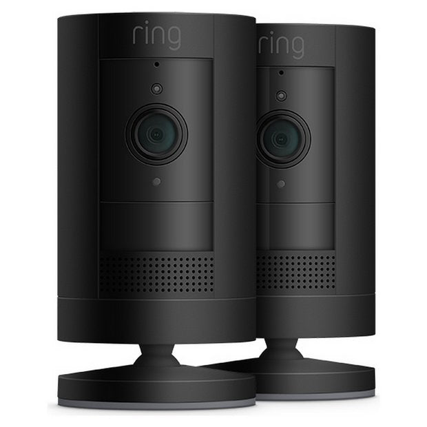 Ring Stick Up Cam battery CCTV 2 pack black (British brand)