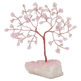 Serenity rose quartz gemstone tree 16cm, UK version