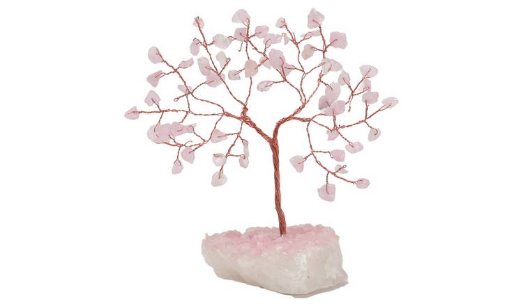 Serenity rose quartz gemstone tree 16cm, UK version