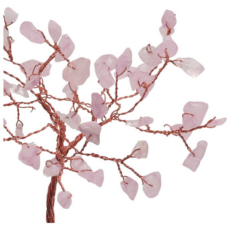 Serenity rose quartz gemstone tree 16cm, UK version