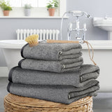 Habitat black 4-piece towel bale set (British brand)