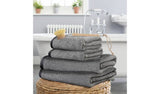 Habitat black 4-piece towel bale set (British brand)