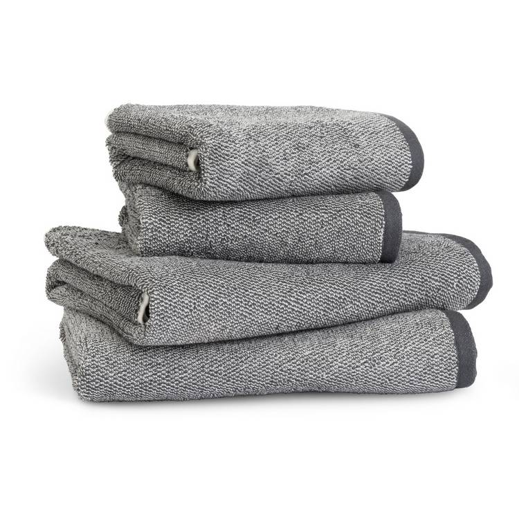 Habitat black 4-piece towel bale set (British brand)