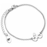 Harry Potter sterling silver glasses charm bracelet, imported from the UK
