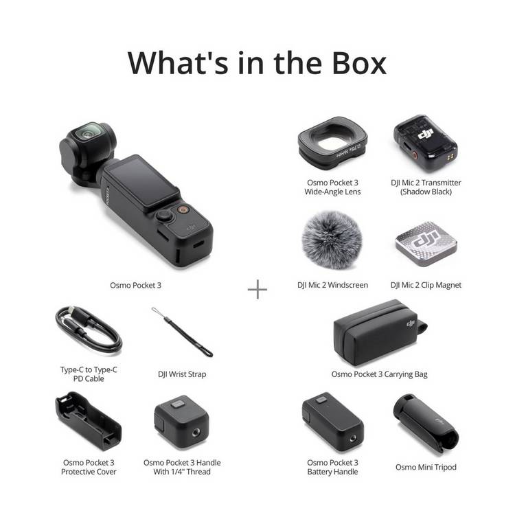 DJI Osmo Pocket 3 Creator Combo vlogging camera - British product