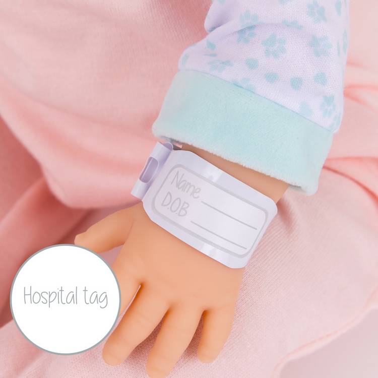 Tiny Treasures bear baby doll care set 17 inches, UK version