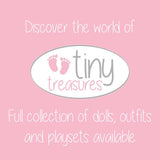 Tiny Treasures bear baby doll care set 17 inches, UK version