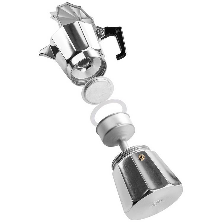 Pezzetti aluminium 3 cup coffee maker (British brand)