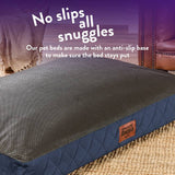Paws For Slumber luxury navy pet bed medium - British product