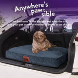 Paws For Slumber luxury navy pet bed medium - British product