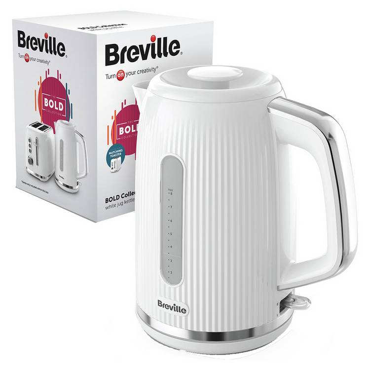 Breville Bold Kettle white 1.7L, UK version
