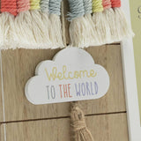 Petit Cheri photo frame rainbow macrame 20x24cm, imported from the UK