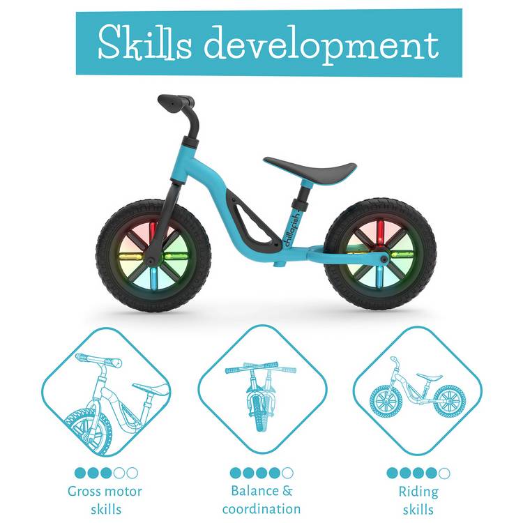 Chillafish balance bike sky blue 10 inch - British product