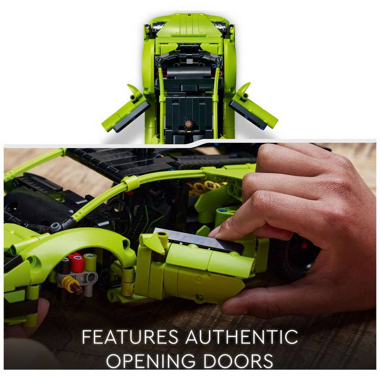LEGO Technic Lamborghini Huracán Tecnica model car set 806 pieces - British product