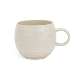 Habitat stoneware mug set cream ripple 540ml, UK version