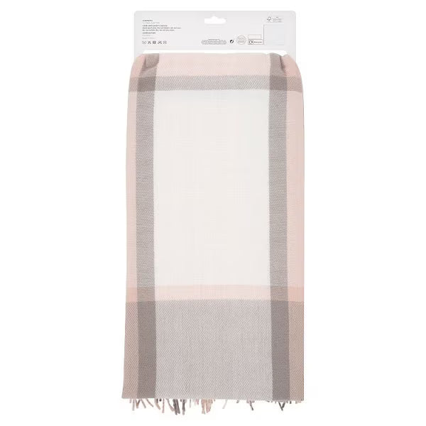 Écharpe à carreaux rose Superdrug 180 cm x 68 cm (marque britannique)