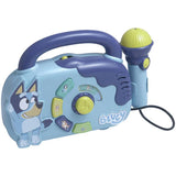 Bluey boombox toy with microphone and flashing lights (British brand)