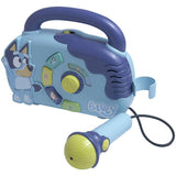 Bluey boombox toy with microphone and flashing lights (British brand)