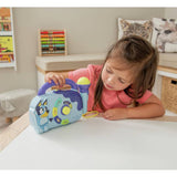 Bluey boombox toy with microphone and flashing lights (British brand)