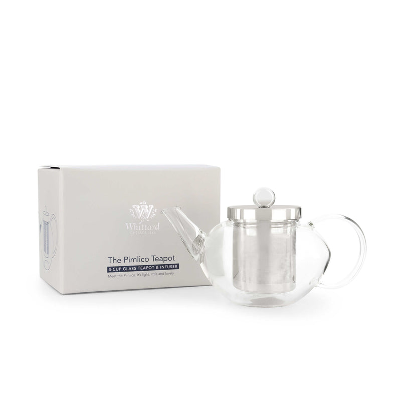 Whittard Pimlico glass teapot with infuser 600ml, UK version
