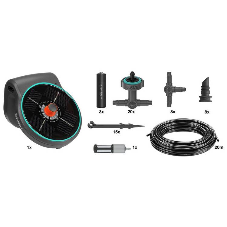 Gardena AquaBloom solar irrigation kit for balconies - British product