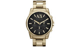 Argos Armani Exchange Men's Gold Coloured Stainless Steel Watch- Buy online at McGrocer