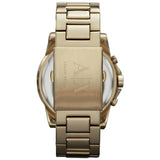 Armani Exchange gold chronograph watch stainless steel 45mm (British brand)