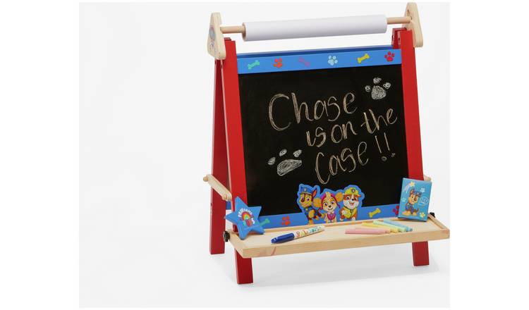 PAW Patrol 3 in 1 wooden easel, chalkboard and whiteboard (British brand)