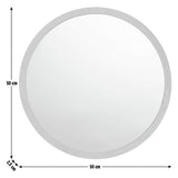 Habitat mango wood round wall mirror 50x50cm, imported from the UK