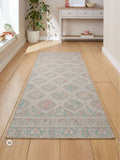 Catherine Lansfield sage green cameo floral washable rug - British product