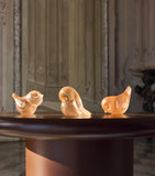 Lalique Piou-Piou crystal bird sculpture 5.5cm, UK version