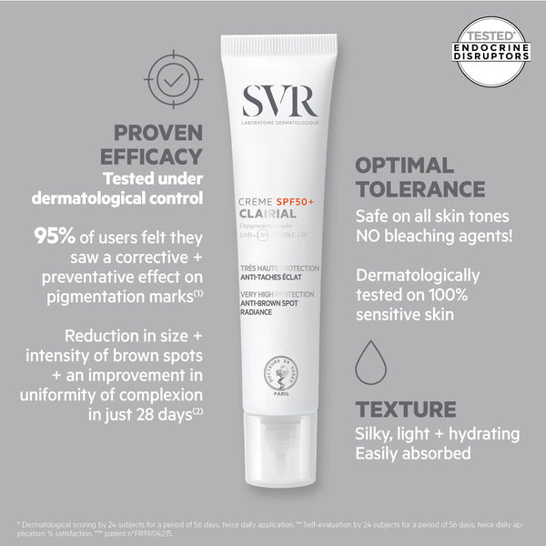 SVR Clairial Daily UV Hyperpigmentation Cream 40ml (British brand)