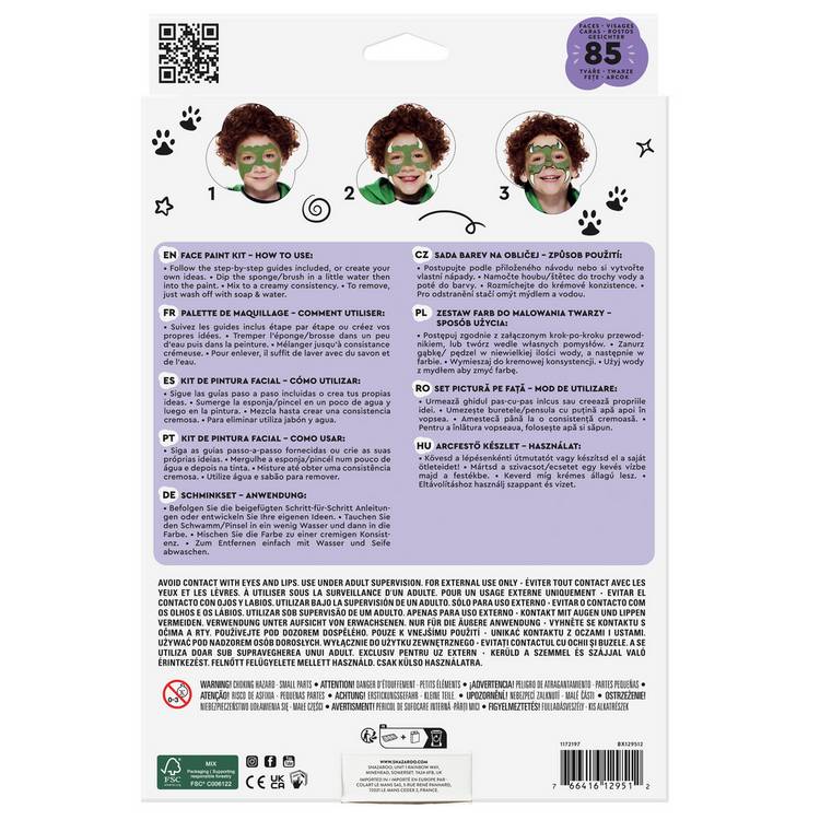 Snazaroo Ultimate Party Pack face paint kit - British product