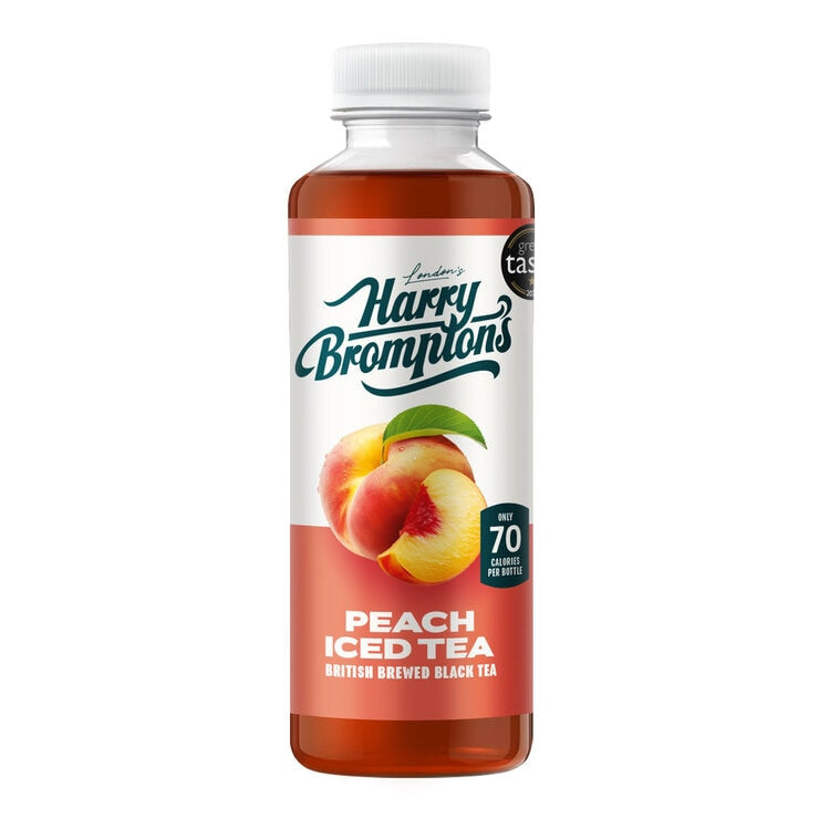 Harry Brompton's Peach Iced Tea 12x500ml, imported from the UK