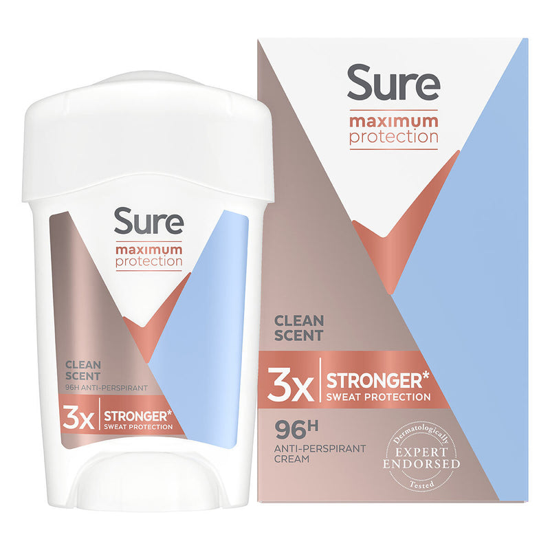 Sure women's maximum protection anti-perspirant 2 x 45ml (British brand)