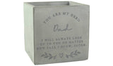 Personalised concrete plant pot 10cm - British product