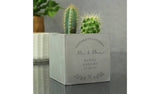 Personalised concrete plant pot 10cm - British product