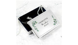 Personalised botanical rectangular jewellery box - British product