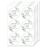 Personalised botanical sticker set with 24 stickers - British product