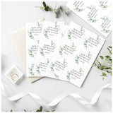 Personalised botanical sticker set with 24 stickers - British product