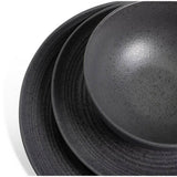 Habitat textured ripple stoneware dinner set 12 piece, imported from the UK
