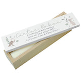 Personalised woodland animals certificate holder wooden shabby chic (British brand)
